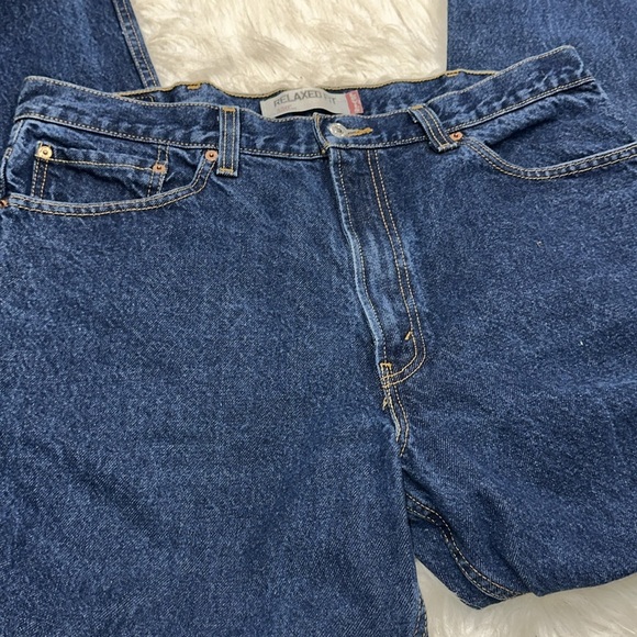Levi's Blue Straight Jeans Classic Fit 38x32 - Picture 8 of 9